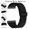 5 Pack Stretchy Band Compatible with Versa 3 Bands/Sense Bands/Versa 4 Bands/Sense 2 Bands Women Men,Soft Elastic Nylon Sport Strap Adjustable Replacement Wristbands for Versa 4/Sense 2 Watch view 2
