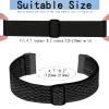 5 Pack Stretchy Band Compatible with Versa 3 Bands/Sense Bands/Versa 4 Bands/Sense 2 Bands Women Men,Soft Elastic Nylon Sport Strap Adjustable Replacement Wristbands for Versa 4/Sense 2 Watch view 3