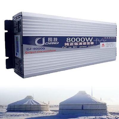ELBLUS 6000W 8000W 10000W 12000W Pure Sine Wave Inverter 12V/24V/48V/60V/72V DC to 110V/120V AC Power Converter with LCD Display 2 AC Outlets Car Power,8000W-48Vto220V