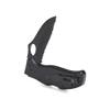 ARIAT Engraved Shield Text Logo Serrated Blade Folding Knife, Black, 3" Blade (Medium) view 3
