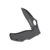 ARIAT Engraved Shield Text Logo Serrated Blade Folding Knife, Black, 3.5" Blade (Large) view 2