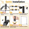 EMART 8x8 ft Heavy Duty Banner Stand Kit, Adjustable Frame for Step and Repeat Backdrops, Ideal for Photography, Trade Shows, and Photo Booths view 4