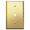 LIDER Reflective 0.406" Diameter Hole Phone Cable Wall Plate, Acrylic view 1