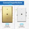 LIDER Reflective 0.406" Diameter Hole Phone Cable Wall Plate, Acrylic view 2
