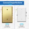 LIDER Reflective Blank Device Wall Plate, Oversized 1-Gang, Acrylic view 2
