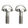 TEHAUX 2sets D-Ring Screw Camera Stainless Steel D-Ring Flat Head Slot Screw Action Camera Mount Adapter Tripod Quick Release 2pcs*2 view 2
