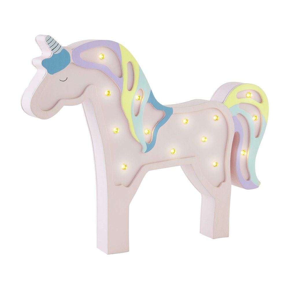 Mud Pie Unicorn Wood Night Light