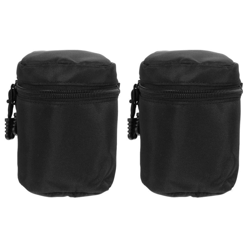 Mobestech 2pcs Shockproof Camera Lens Pouch Strap for Photography Protects against Shock and Scratches