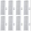 Rockville Wet Array 4 White 70V 60W Commercial Wall Mount Swivel Column Speaker, 2-Way Line Array Design, IP55 Waterproof, Indoor/Outdoor Use for Restaurants, Churches, Auditoriums (8 Item) view 1