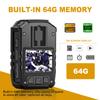 CammPro I826 1440P 2K HD Police Body Camera,64G Memory,Waterproof Body Worn Camera with Audio Recording,Night Vision,GPS for Law Enforcement view 2