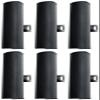 Rockville Wet Array 4 Black 70V 60W Commercial Wall Mount Swivel Column Speaker, 2-Way Line Array Design, IP55 Waterproof, Indoor/Outdoor Use for Restaurants, Churches, Auditoriums (6 Item) view 1