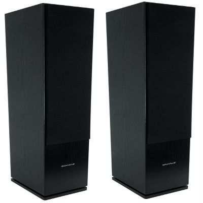 Rockville RockTower 68B Black Home Audio Tower Speakers Passive, 2-Pack