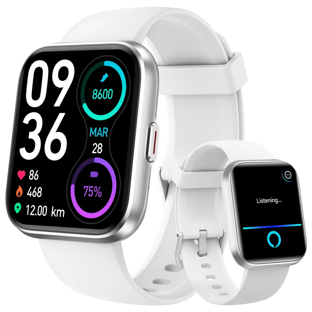 aeac Smart Watch for Women/Men, Fitness Watch, Alexa Built-in & Stable Bluetooth Call, with Heart Rate/SpO2/Sleep Monitor, 100 Sports, IP68 Waterproof Smartwatches for iOS Android