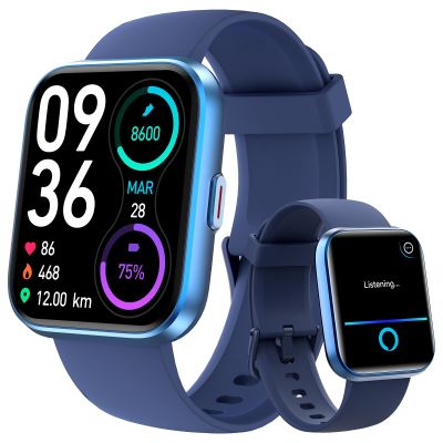 aeac Smart Watch Fitness Watch for Men Women, Alexa Built-in & Stable Bluetooth Call, with Heart Rate/SpO2/Sleep Monitor, 100 Sports, IP68 Waterproof Smartwatches for iOS Android