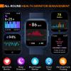 aeac Smart Watch Fitness Watch for Men Women, Alexa Built-in & Stable Bluetooth Call, with Heart Rate/SpO2/Sleep Monitor, 100 Sports, IP68 Waterproof Smartwatches for iOS Android view 4
