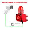 Y DIANS S Alarm Siren with Dry Contact Input 25W Waterproof Single Tone Industrial Security Alarm System with 120dB Horn LED Strobe Light AC220V SLA-01K view 2