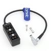 Eonvic Three Way Hub Splitter Cable for Teradek Bond ARRI RED Paralinx Preston Panasonic Camera Right Angle 12V 0B 2pin Male to 3 Port P-tap Female view 1