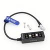 Eonvic Three Way Hub Splitter Cable for Teradek Bond ARRI RED Paralinx Preston Panasonic Camera Right Angle 12V 0B 2pin Male to 3 Port P-tap Female view 2