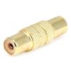 TUDIN 8 Pcs RCA Female to Female Coupler Audio Adapter Connector Cable Joiner Gold view 1
