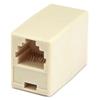 TUDIN 12x RJ12 6P6C Straight Telephone Phone Line Coupler Adapter Cable Joiner Beige view 1