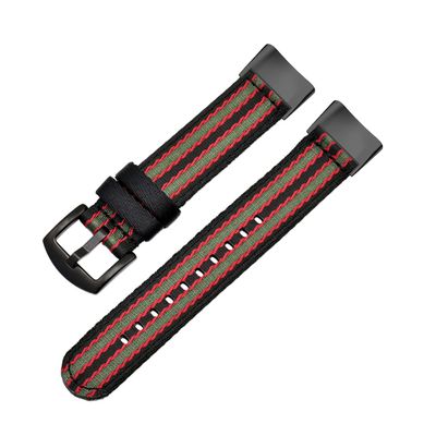 Gheper Woven Nylon Replacement Band Compatible with Fitbit Charge 5 Soft Breathable Woven Strap Adjustable Sport Wristband for Women Men