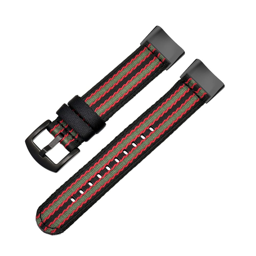 Gheper Woven Nylon Replacement Band Compatible with Fitbit Charge 5 Soft Breathable Woven Strap Adjustable Sport Wristband for Women Men