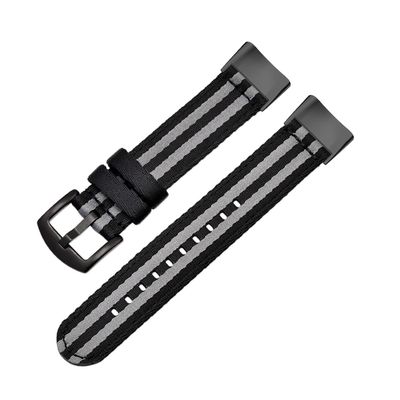 Gheper Woven Nylon Replacement Band Compatible with Fitbit Charge 6 Soft Breathable Woven Strap Adjustable Sport Wristband for Women Men