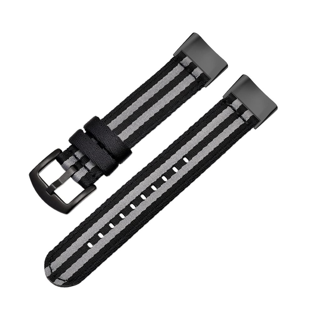 Gheper Woven Nylon Replacement Band Compatible with Fitbit Charge 6 Soft Breathable Woven Strap Adjustable Sport Wristband for Women Men