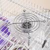 SKIVTGLAMP 3.15-Inch USB-Powered Fan Smart Fan with Timing and Speed Governing Switch Small Room Air Circulator Fan for Pet,Silent and Portable - Transparent view 2