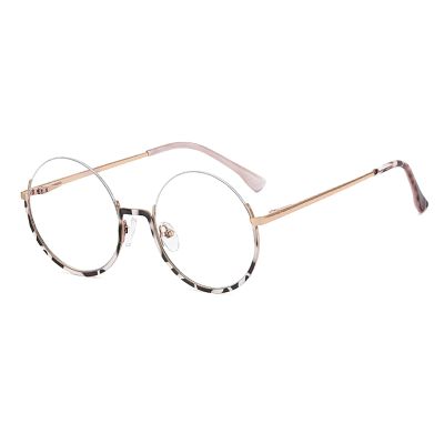 laureles Vintage Blue Light Blocking Round Reading Glasses Women Computer Eyeglasses Reader Half Frame Eyewear (C1, 1.50 Magnification)