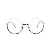 laureles Vintage Blue Light Blocking Round Reading Glasses Women Computer Eyeglasses Reader Half Frame Eyewear (C1, 1.50 Magnification) view 2