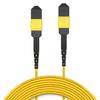 AMPCOM MPO to MPO Trunk Cable 9/125m Singlemode OS1/OS2(12 Fiber, MPO to MPO Female, Type B, LSZH/Riser, UPC, Yellow) 3m (9ft) view 1