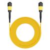 AMPCOM MPO to MPO Trunk Cable 9/125m Singlemode OS1/OS2(12 Fiber, MPO to MPO Female, Type B, LSZH/Riser, UPC, Yellow) 3m (9ft) view 2