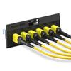 AMPCOM MPO to MPO Trunk Cable 9/125m Singlemode OS1/OS2(12 Fiber, MPO to MPO Female, Type B, LSZH/Riser, UPC, Yellow) 3m (9ft) view 3