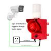 Y DIANS S Dry Contact Signal Triggered Security Siren Alarm Waterproof 120dB Horn Speaker Red Yellow Green Strobe Light Siren for Factory Fire Stations Harbours PLC System DC24V SLA-315 view 2