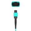 AMPCOM MPO to MPO Trunk Cable 50/125m Multimode OM3-300 (24 Fiber, MPO to MPO Female, Type B, LSZH/Riser, UPC, Aqua) 30m (98.4ft) view 4