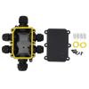 450VAC 24A M686 Black Cable Waterproof Junction Box, 5m Plastic Underwater Connection Wiring Box, Can Be Filled With Glue, for Home, Garden(6 Way) view 1