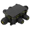 450VAC 24A M686 Black Cable Waterproof Junction Box, 5m Plastic Underwater Connection Wiring Box, Can Be Filled With Glue, for Home, Garden(6 Way) view 3