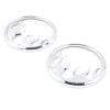 FINMOKAL Chrome Black Flame Front Speaker Grill Trim Cover For Harley Electra Glide 2014-2022 view 3