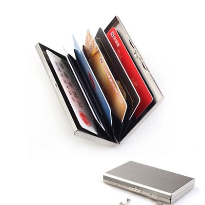 BOYIYUEQI Memory Card Storage Box Aluminium Alloy Micro for SD MMC TF Protector Case for SD Card Micro SIM Card CF MS TF Mirco SD, Silver