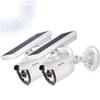 OOSSXX Solar Powered Outdoor Wireless Simulated Cameras Fake Camera Wire Free Solar Motion Light Motion Sensor Floodlights Spotlight view 1