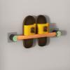 Bathroom Shoe Holder, Wall Mounted Slippers Rack, Self Adhesive Shoe Hanger, Multifunction Towel Bar, Kitchen Dish Cloths Hanger, Aluminium Alloy (Size : 68 * 5cm) view 1