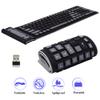 Seaciyan Wireless Silicone Keyboard, Portable Foldable Roll Up Soft Rubber Keyboard, Perfect for PC, Laptop and Travel (Black and Gray) view 2