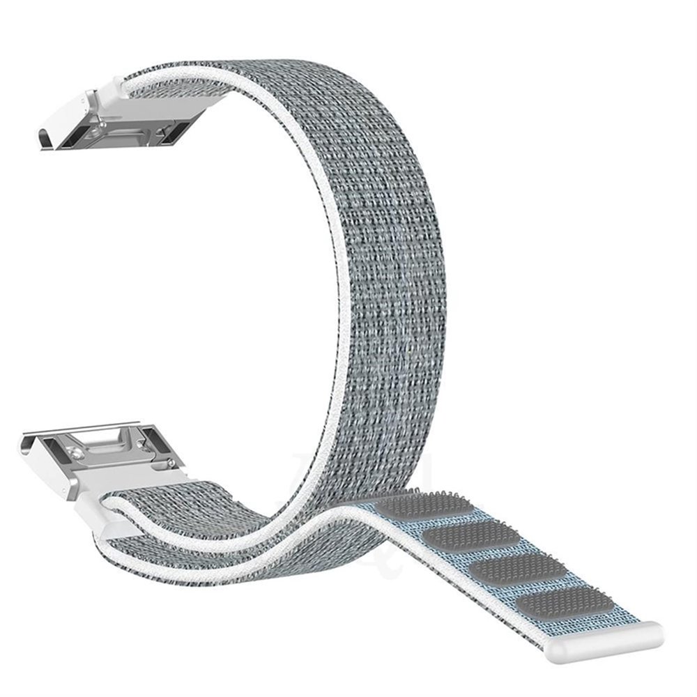 GANYUU Quick Release Nylon Watchband Strap for Garmin Fenix 7X 7 6X 6 Pro Fenix 5X 5 3 3HR 935 945 Smart Watch 22 26mm Strap (Color : Seashell, Size : 26mm Fenix 6X Pro)