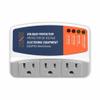 BXST Refrigerator Surge Protector 3 Outlet Power Strip for Home Appliance 30S Delay Voltage Protector Brownout Surge Protector Plug for TV/PC/Fridge15A 1800W 140J view 1