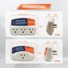 BXST Refrigerator Surge Protector 3 Outlet Power Strip for Home Appliance 30S Delay Voltage Protector Brownout Surge Protector Plug for TV/PC/Fridge15A 1800W 140J view 4