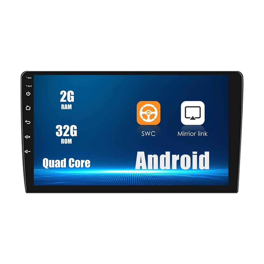 KUNFINE Universal Android Autoradio FM Radio Car Navigation Stereo Pad Multimedia Player GPS 10" IPS Touch Screen Display BT WiFi 2 Din Headunit Tablet Quad Core 2G+32G
