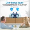 MEGATEK Portable CD Player Boombox with FM Radio, Bluetooth, USB Port, AUX Input, and Headphone Jack  CD-R/CD-RW/MP3-CD Compatible, Clear Stereo Sound, Backlit LCD Display  Blue Jay view 3