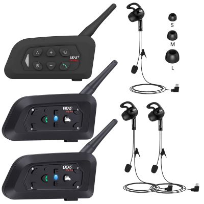 GaiRen Referee Communication System, Referee Headset Intercom with Earphone for Soccer Football Volleyball Official Handball (3 Pack)