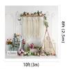 Kate 10x8ft Spring Fresh Cut Flowers Backdrops for Photography Bohemian Dream Catcher Background Pink Blooming Rose Backgrounds Wedding Bridal Baby Shower Portrait Backdrop view 2